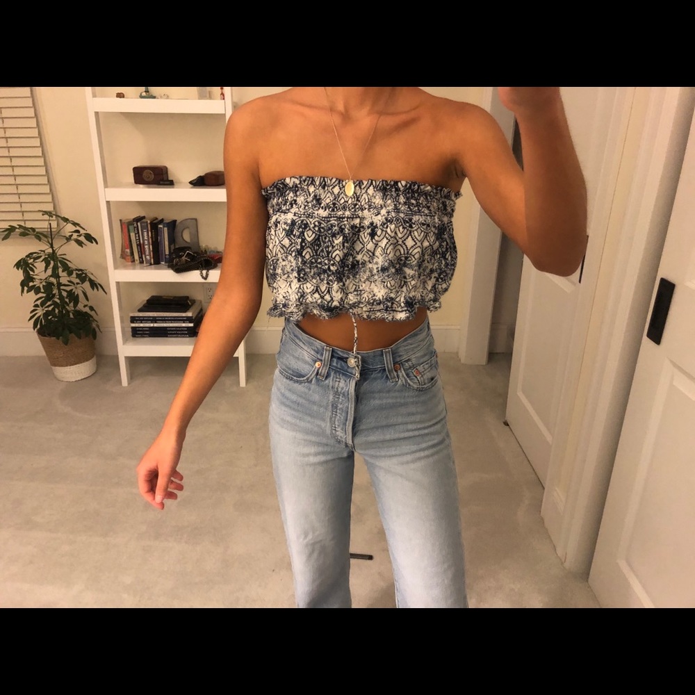 Off the shoulder crop top